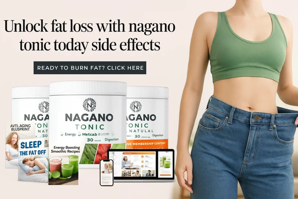 "Nagano Tonic bottle with Japanese mountain background representing natural Ro Weight Loss power."

